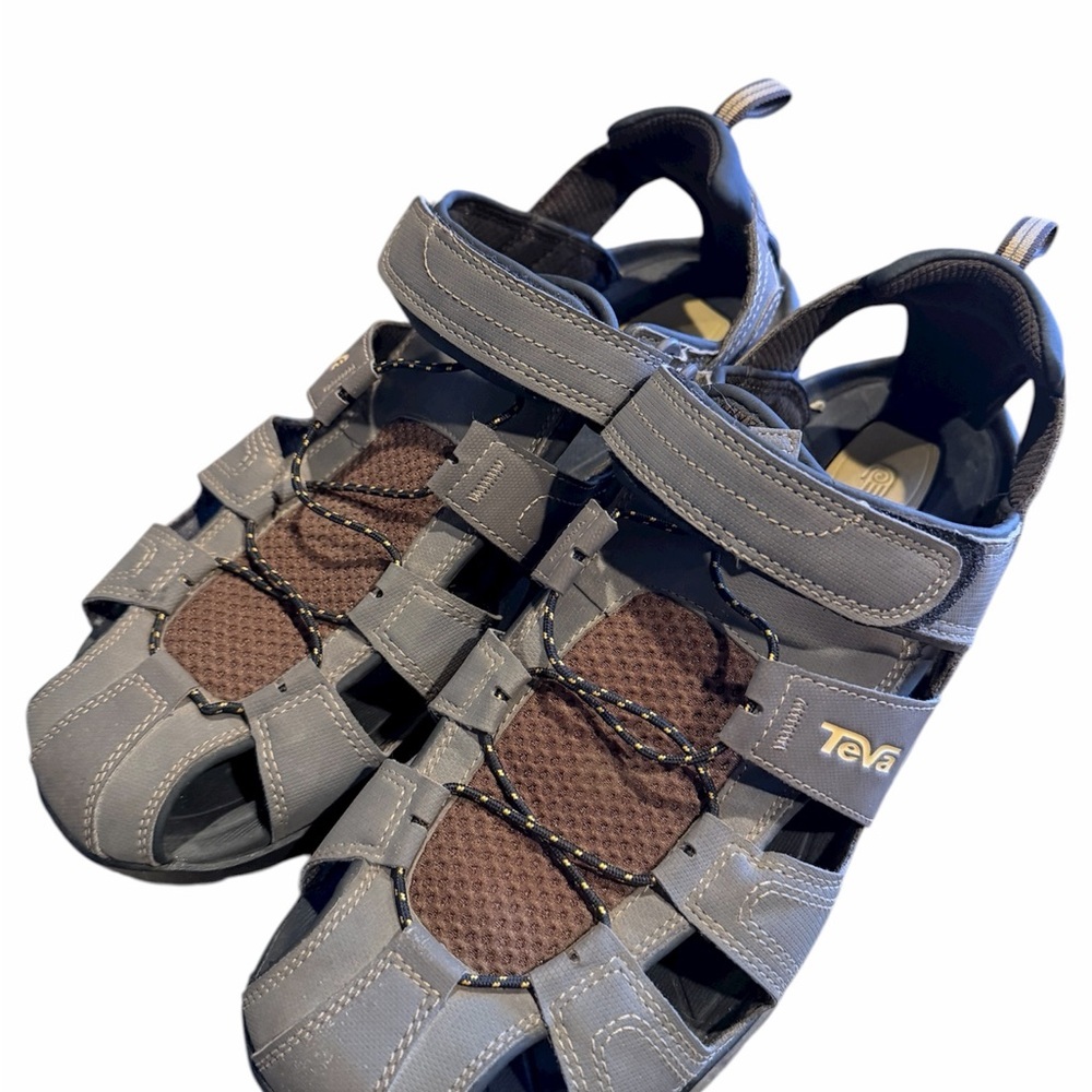 Teva Forebay Sandal for Men - Turkish Coffee - Size 12 - Picture 2 of 7